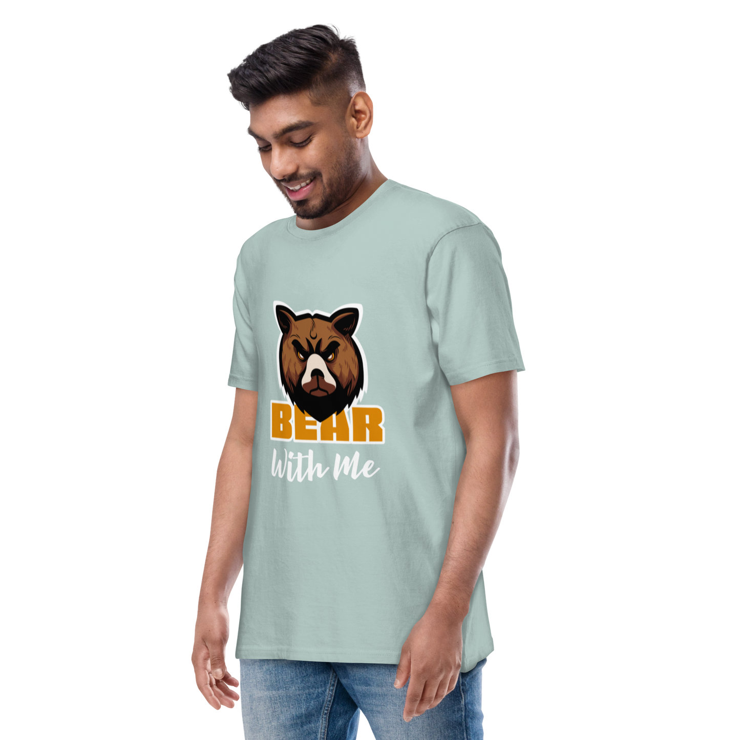 Bear With Me Men’s premium heavyweight tee