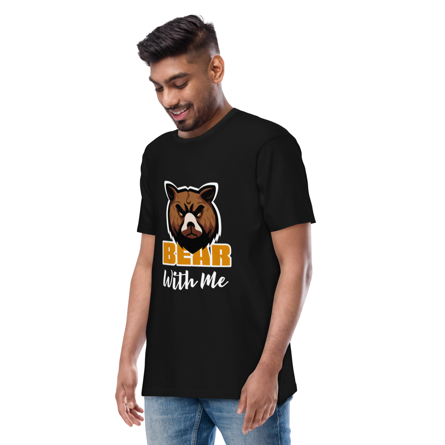 Bear With Me Men’s premium heavyweight tee