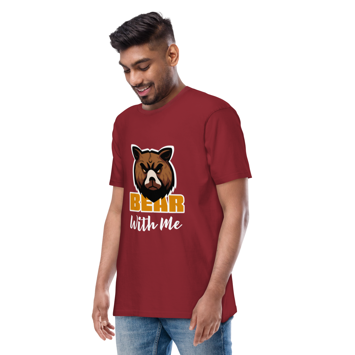 Bear With Me Men’s premium heavyweight tee