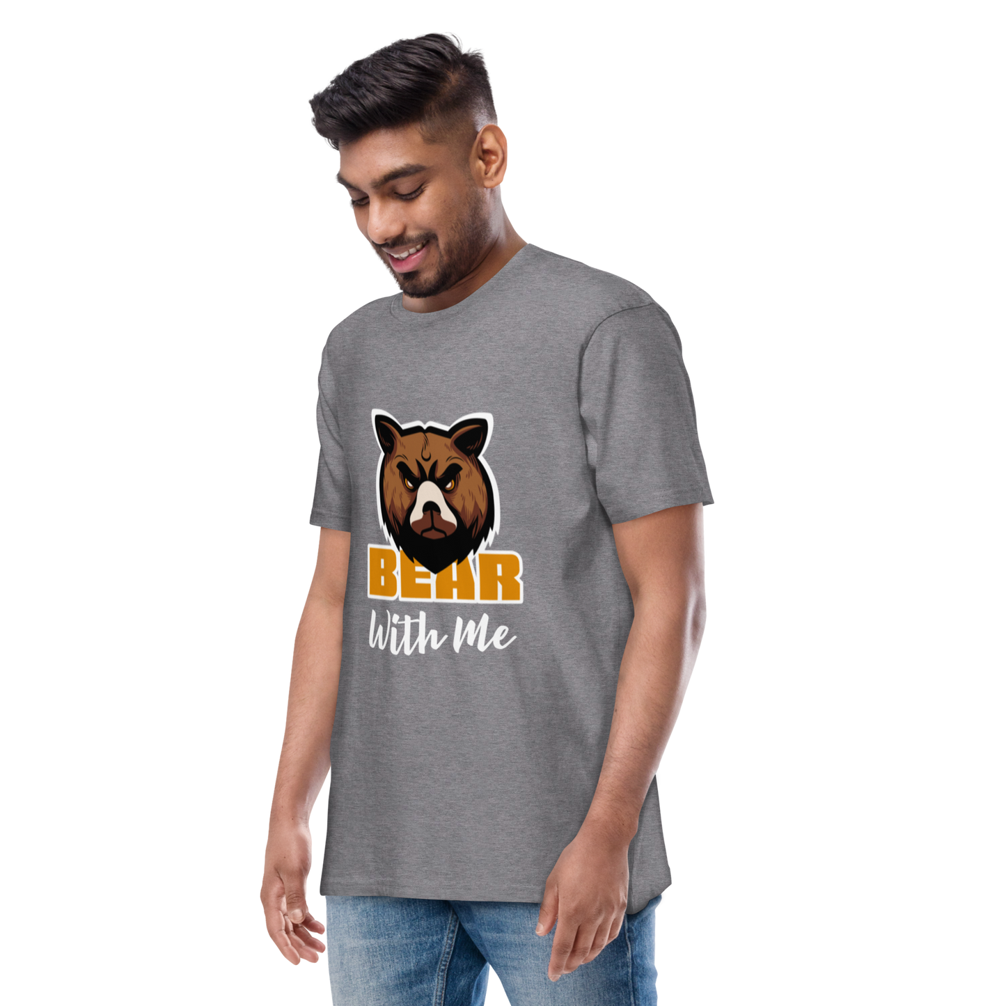 Bear With Me Men’s premium heavyweight tee