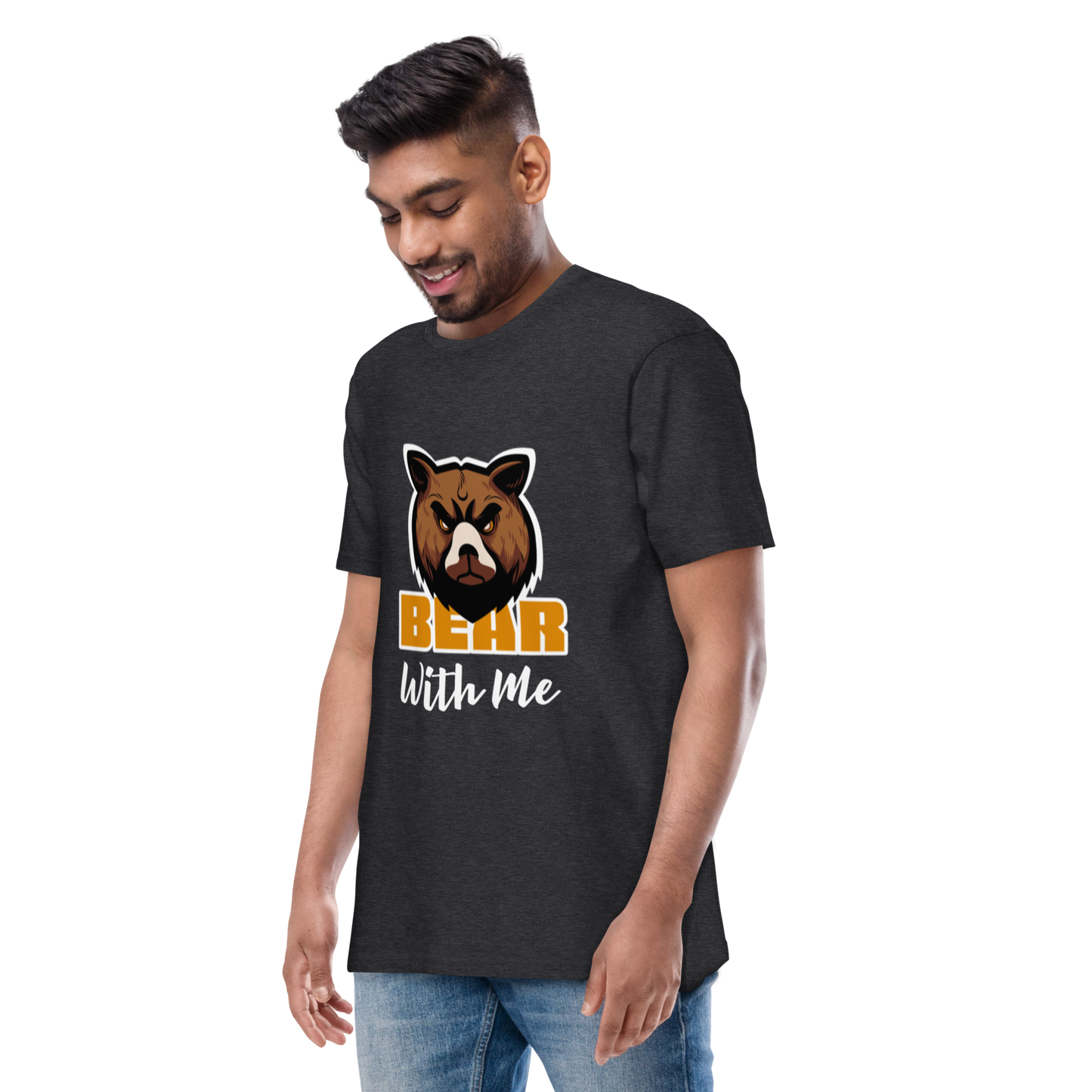 Bear With Me Men’s premium heavyweight tee