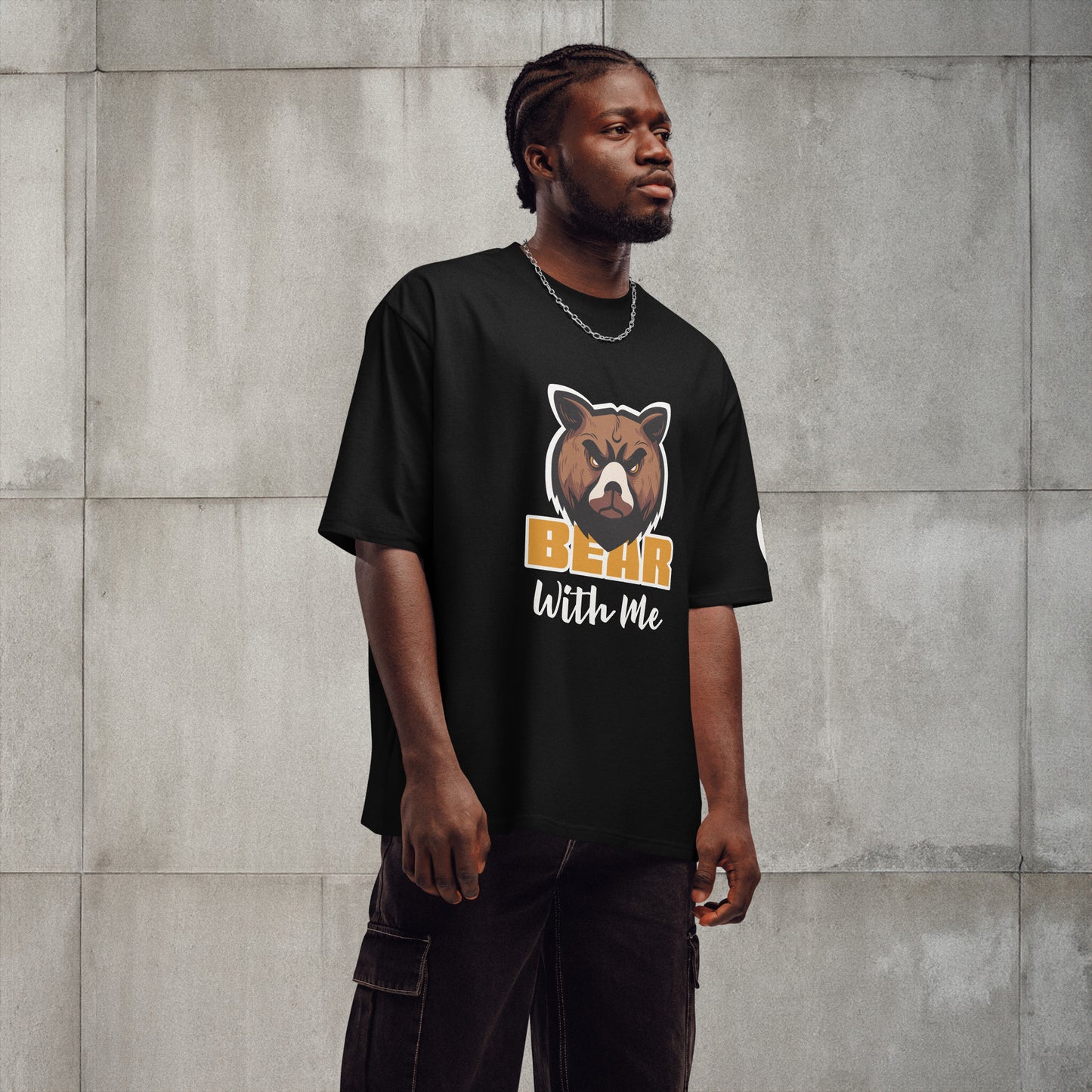 Bear With Me Oversized heavyweight t-shirt