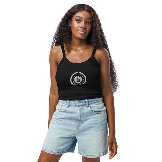 LaMonki Logo Women’s micro-rib tank top