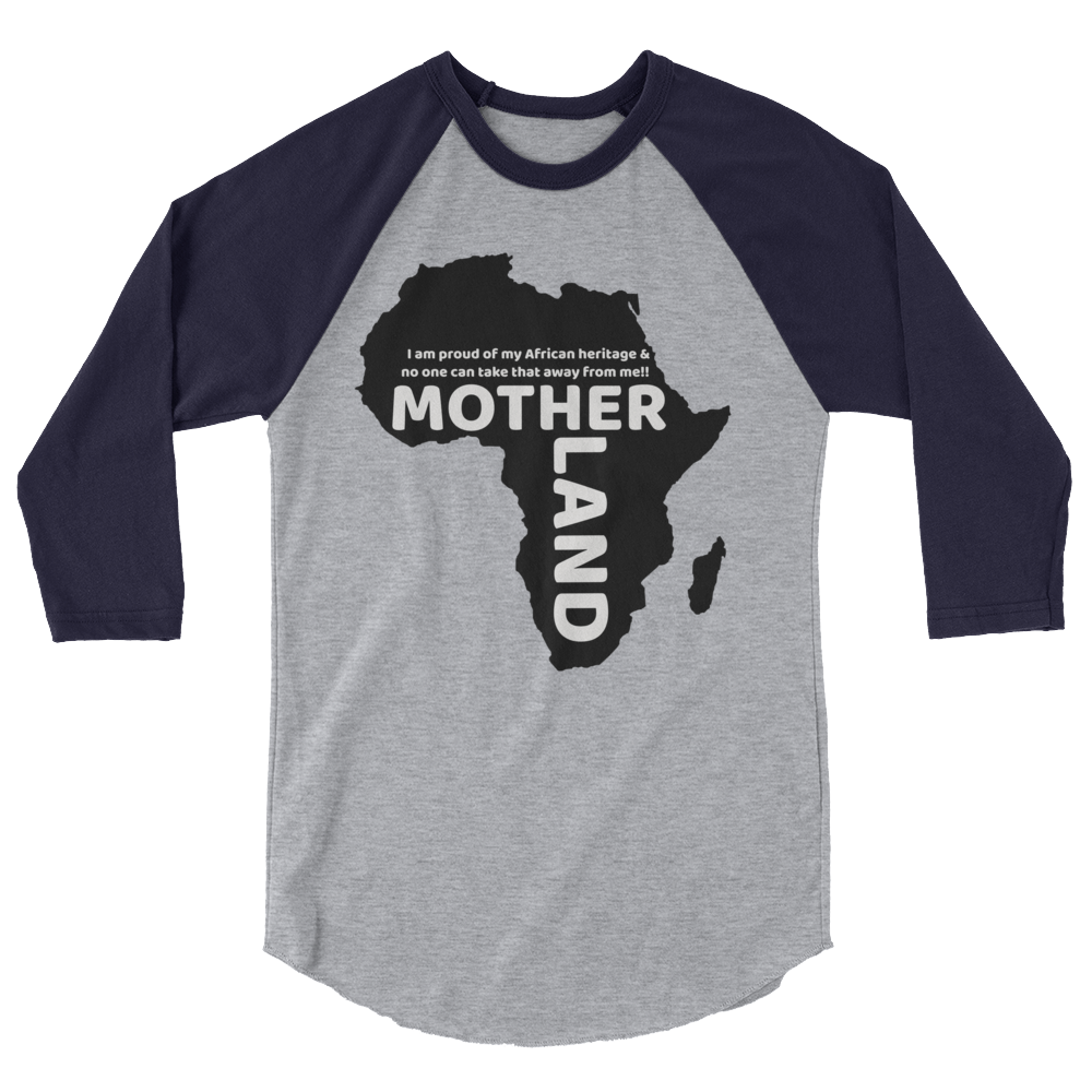 Mother land Unisex 3/4 sleeve raglan shirt