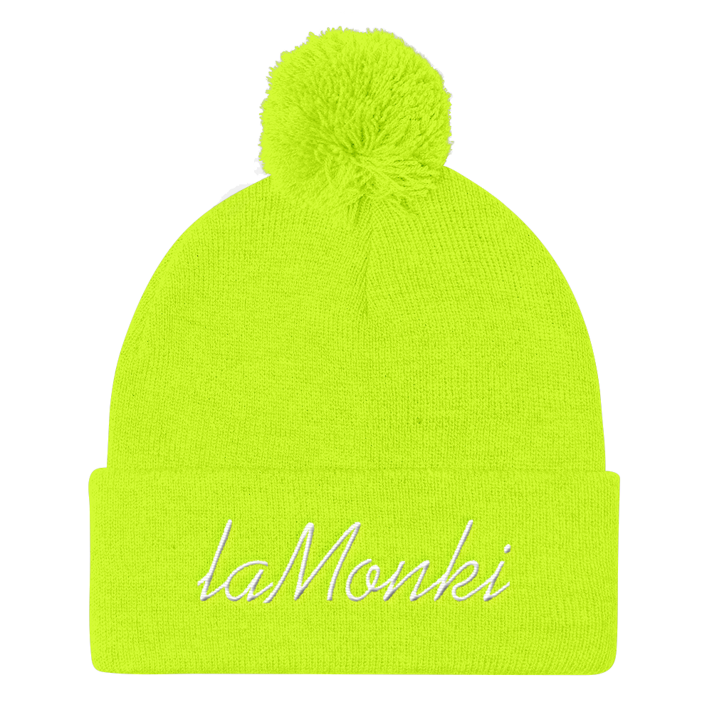 LaMonki Pom Pom Knit Cap