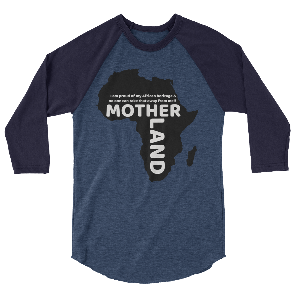 Mother land Unisex 3/4 sleeve raglan shirt