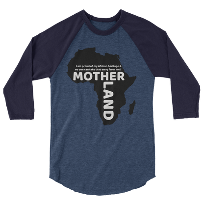 Mother land Unisex 3/4 sleeve raglan shirt