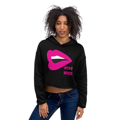 Kiss Kiss Crop Hoodie