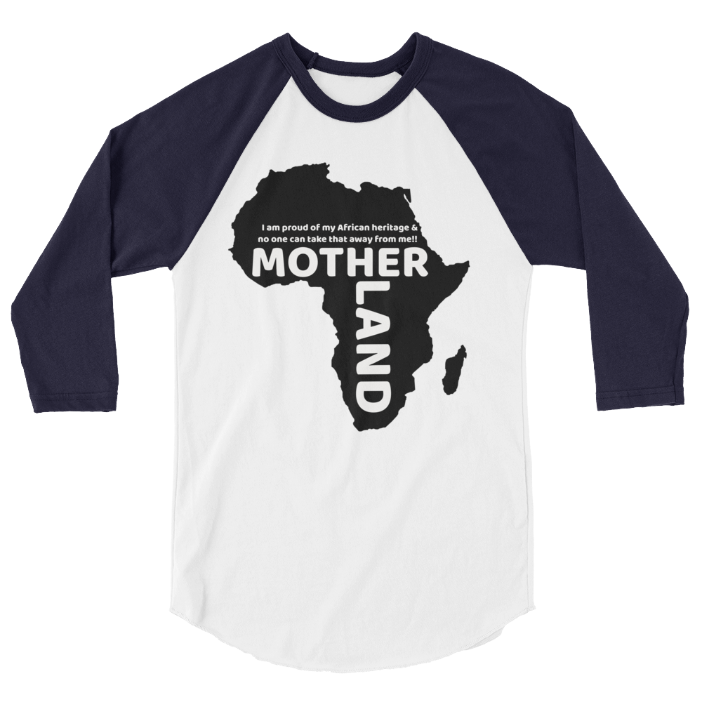 Mother land Unisex 3/4 sleeve raglan shirt