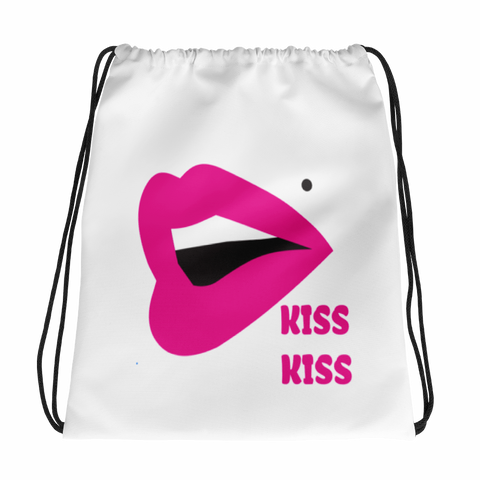 Kiss Drawstring bag