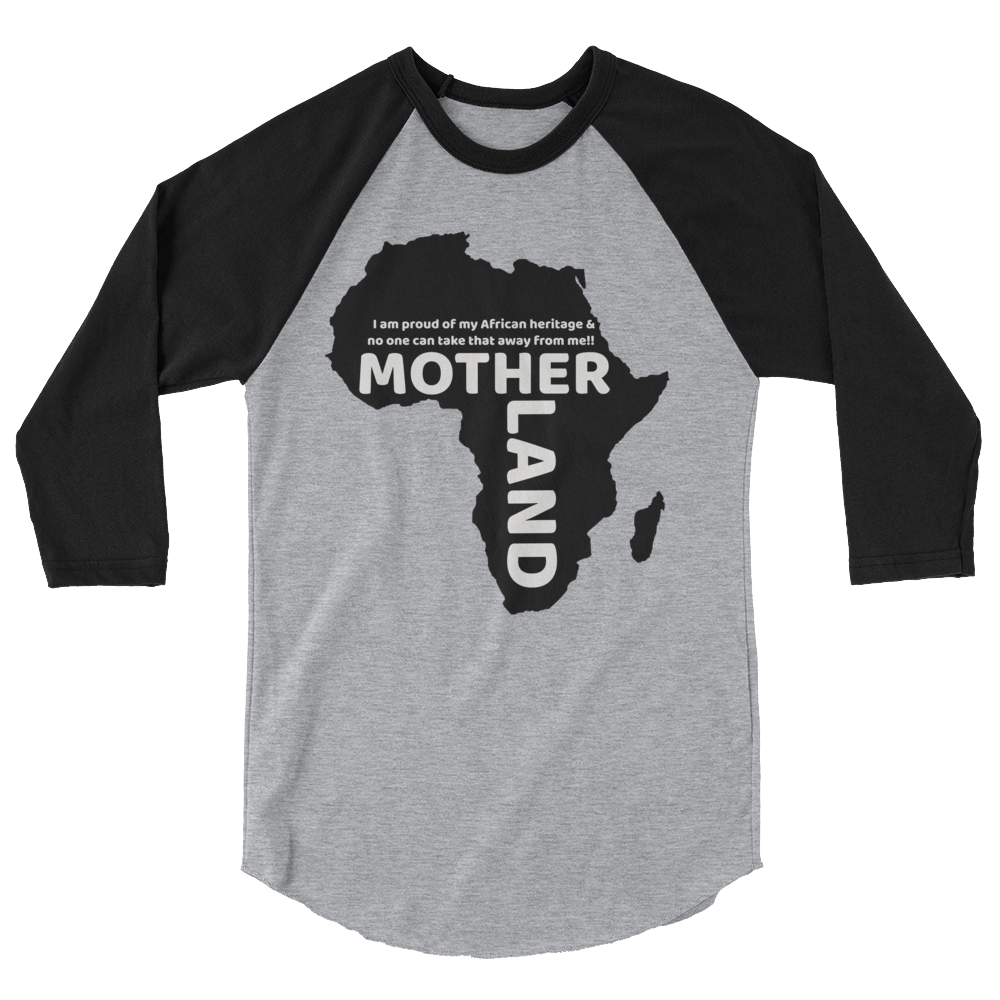 Mother land Unisex 3/4 sleeve raglan shirt