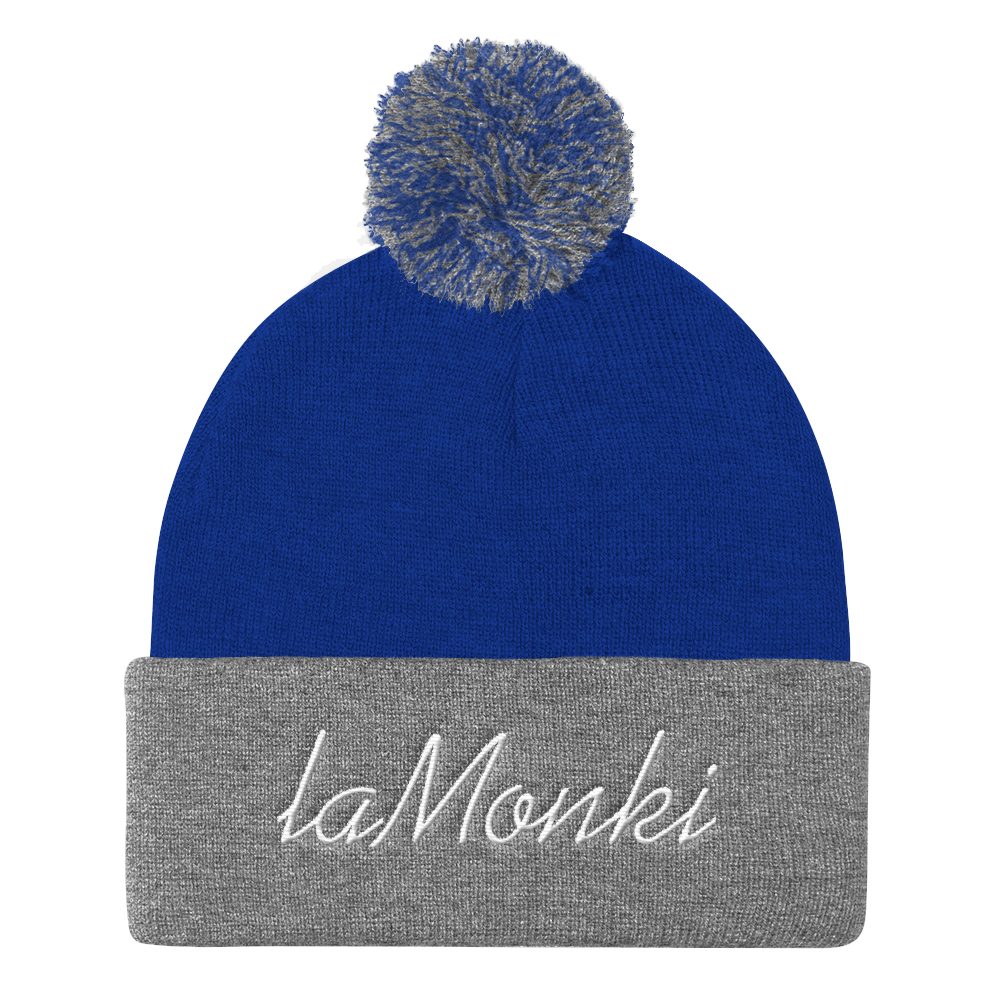 LaMonki Pom Pom Knit Cap