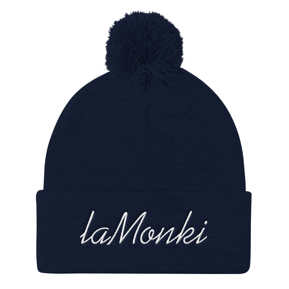 LaMonki Pom Pom Knit Cap