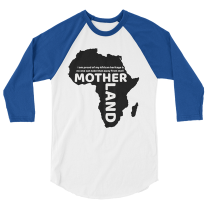 Mother land Unisex 3/4 sleeve raglan shirt