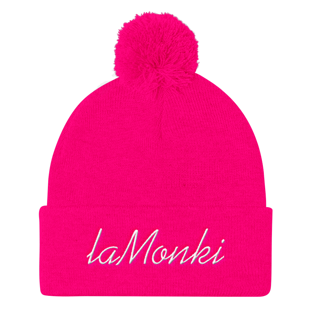 LaMonki Pom Pom Knit Cap