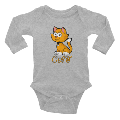 Cat Infant Long Sleeve Bodysuit