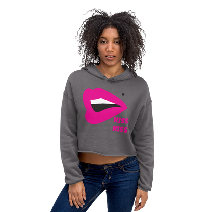 Kiss Kiss Crop Hoodie