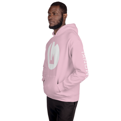 White Symbol Print Unisex Hoodie