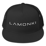 White LaMonki Trucker Cap