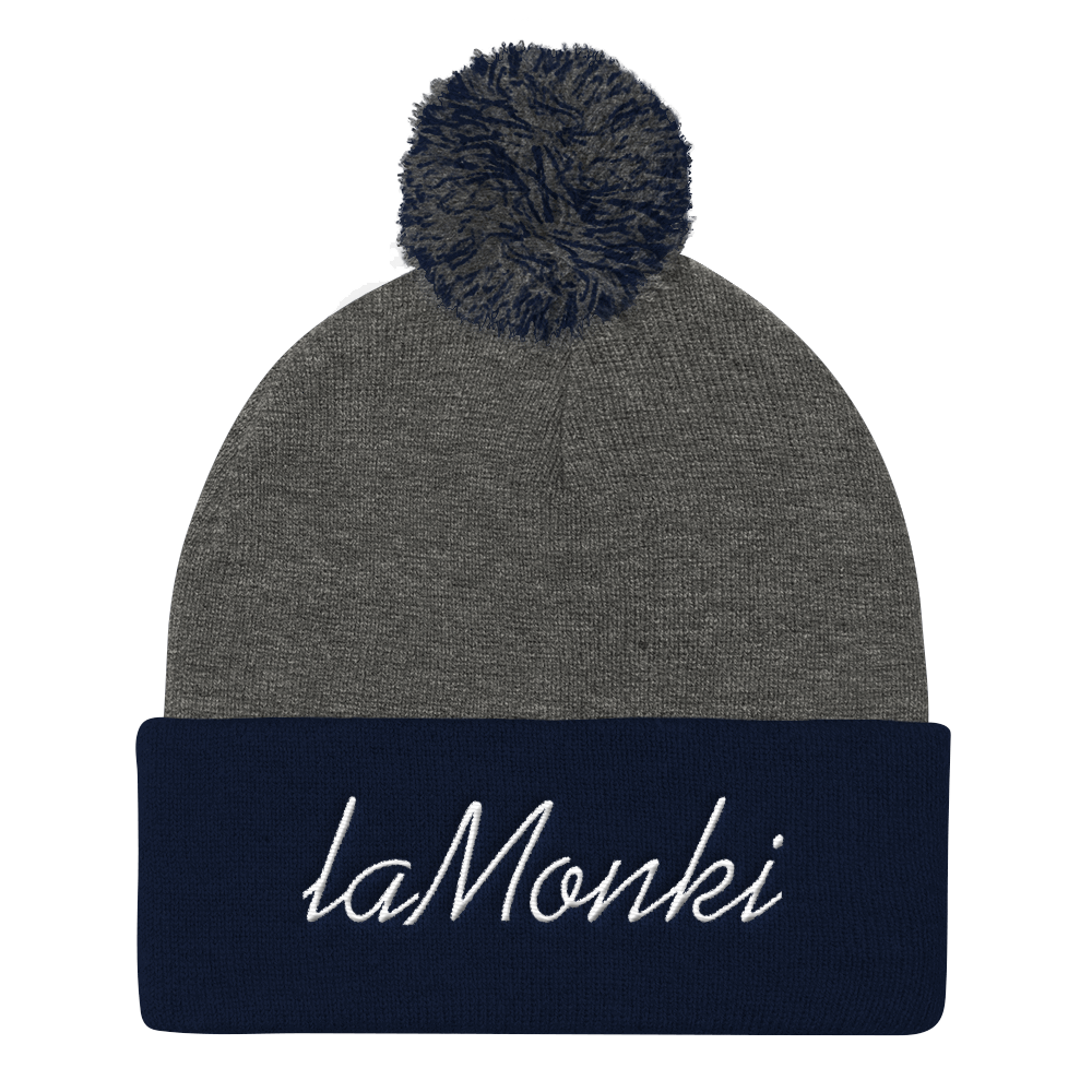 LaMonki Pom Pom Knit Cap