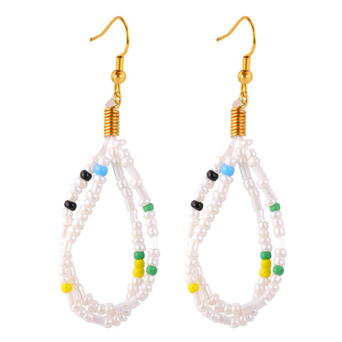 U7 Coral Earrings For Women Drop Earrings Trendy Fashion Jewelry Wholesale African Coral Beads Earrings E743